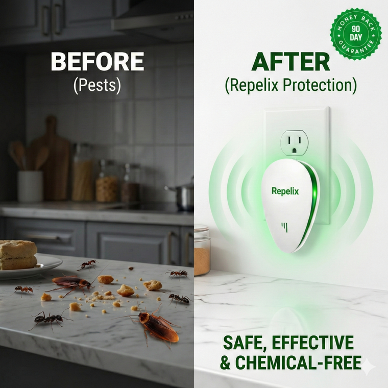 Repelix ultrasonic pest repeller in a home setting