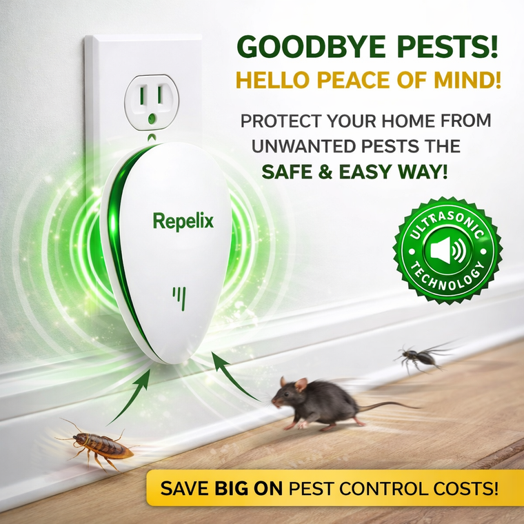 Repelix plug-in pest repeller size and dimensions